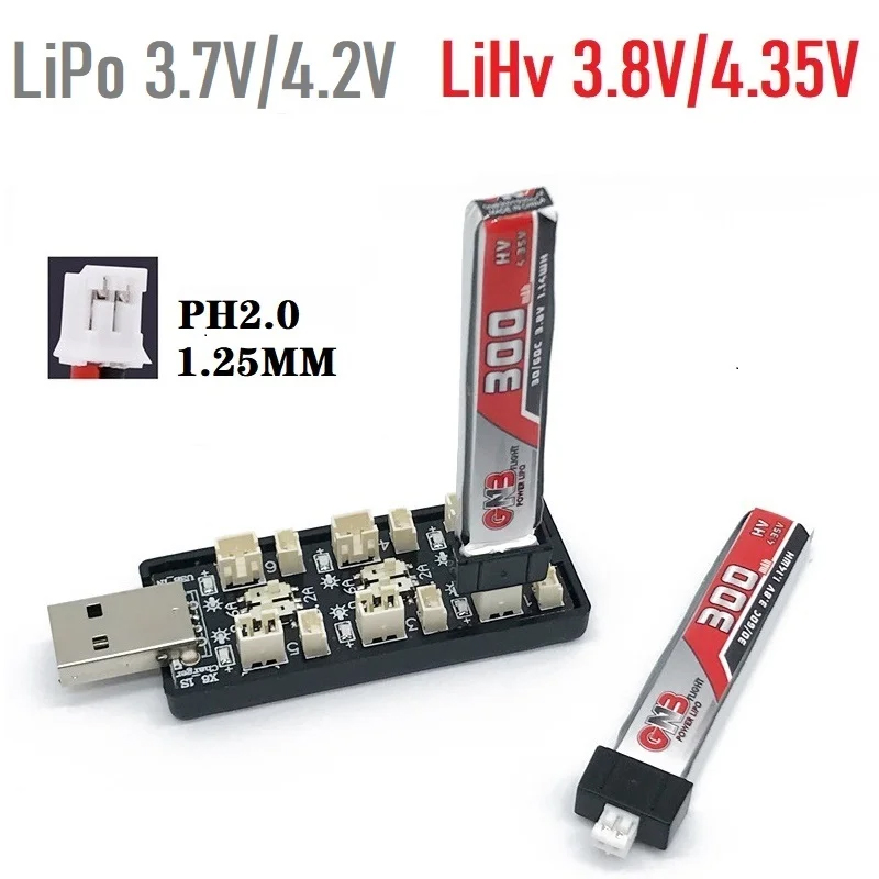6CH USB 1S LiPo/LiHv 3,7 В/4,2 – обзор и цена Drone Battery Adapter